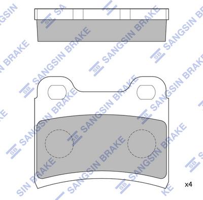 Hi-Q SP1064 - Kit pastiglie freno, Freno a disco autozon.pro