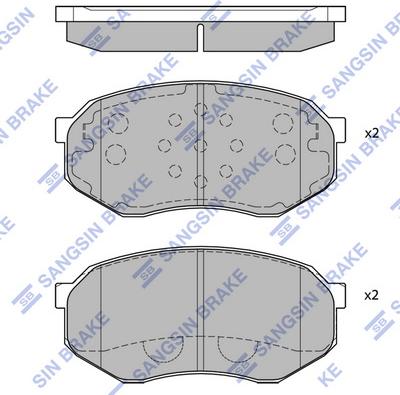 Hi-Q SP1060-FB - Kit pastiglie freno, Freno a disco autozon.pro