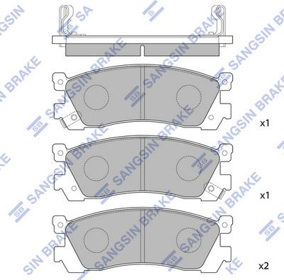 Hi-Q SP1060-R - Kit pastiglie freno, Freno a disco autozon.pro