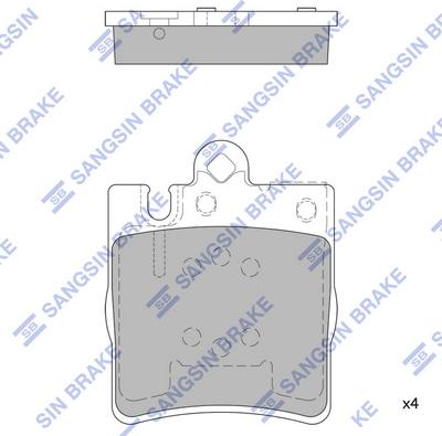 Hi-Q SP1089A - Kit pastiglie freno, Freno a disco autozon.pro