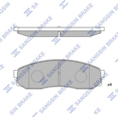 Hi-Q SP1084 - Kit pastiglie freno, Freno a disco autozon.pro