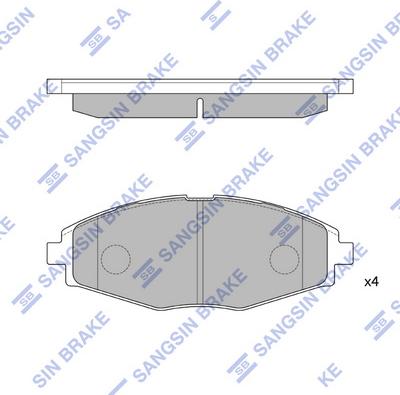 Hi-Q SP1086 - Kit pastiglie freno, Freno a disco autozon.pro