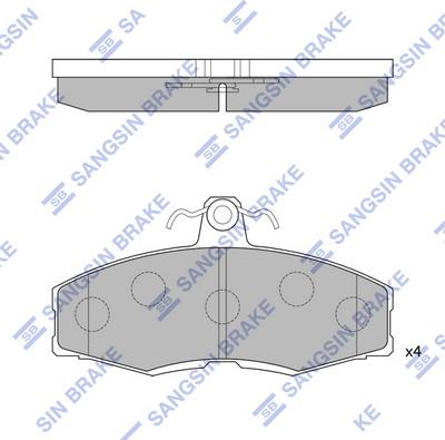 Hi-Q SP1028 - Kit pastiglie freno, Freno a disco autozon.pro