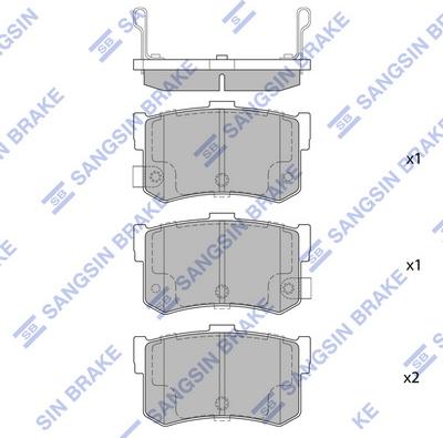 Hi-Q SP1074 - Kit pastiglie freno, Freno a disco autozon.pro