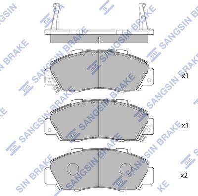 Hi-Q SP1076-F - Kit pastiglie freno, Freno a disco autozon.pro