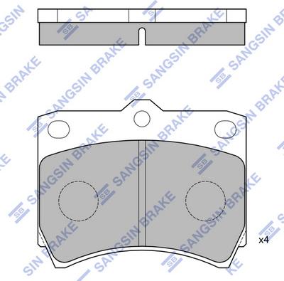 Hi-Q SP1073 - Kit pastiglie freno, Freno a disco autozon.pro