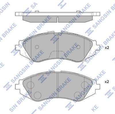 Hi-Q SP1077 - Kit pastiglie freno, Freno a disco autozon.pro