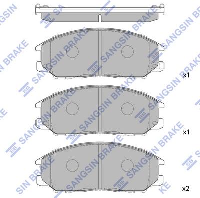 Hi-Q SP1190 - Kit pastiglie freno, Freno a disco autozon.pro