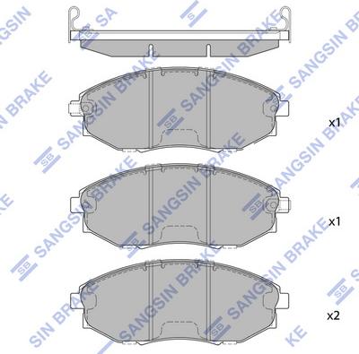 Hi-Q SP1193 - Kit pastiglie freno, Freno a disco autozon.pro