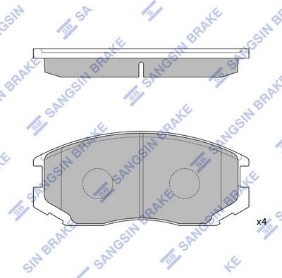 Hi-Q SP1142 - Kit pastiglie freno, Freno a disco autozon.pro