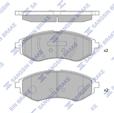 Hi-Q SP1158 - Kit pastiglie freno, Freno a disco autozon.pro