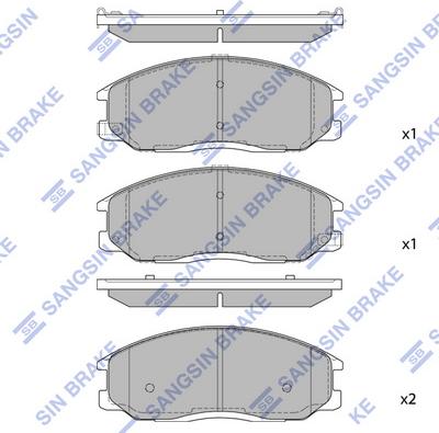 Hi-Q SP1157 - Kit pastiglie freno, Freno a disco autozon.pro