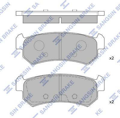 Hi-Q SP1160 - Kit pastiglie freno, Freno a disco autozon.pro