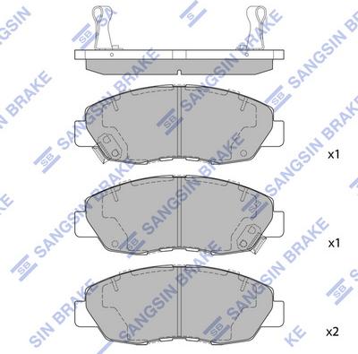 Hi-Q SP1109B - Kit pastiglie freno, Freno a disco autozon.pro