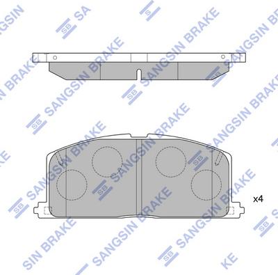 Hi-Q SP1105 - Kit pastiglie freno, Freno a disco autozon.pro