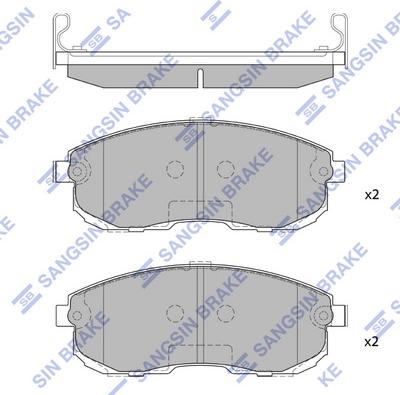 Hi-Q SP1107-FA - Kit pastiglie freno, Freno a disco autozon.pro