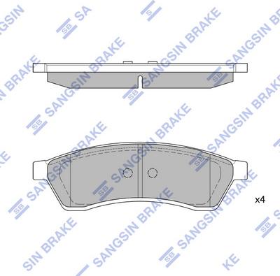 Hi-Q SP1119-R - Kit pastiglie freno, Freno a disco autozon.pro