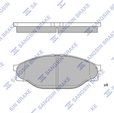 Hi-Q SP1139 - Kit pastiglie freno, Freno a disco autozon.pro