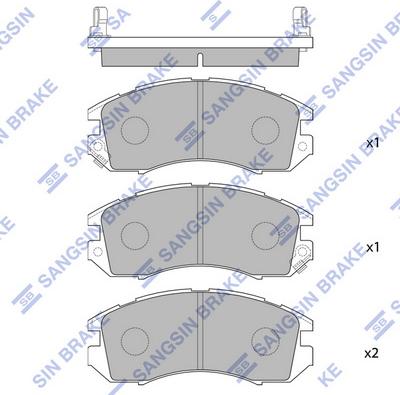 Hi-Q SP1120 - Kit pastiglie freno, Freno a disco autozon.pro