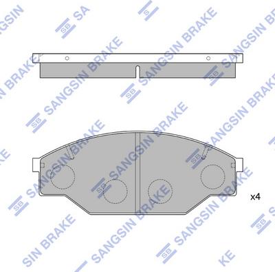 Hi-Q SP1121 - Kit pastiglie freno, Freno a disco autozon.pro