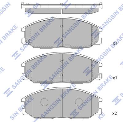 Hi-Q SP1171 - Kit pastiglie freno, Freno a disco autozon.pro