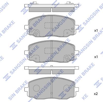 Hi-Q SP1172 - Kit pastiglie freno, Freno a disco autozon.pro