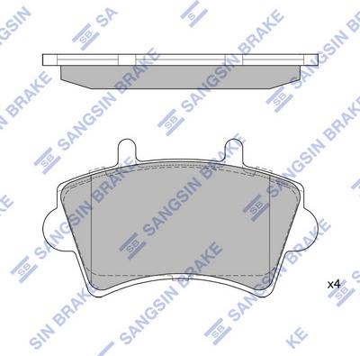 Hi-Q SP1894 - Kit pastiglie freno, Freno a disco autozon.pro