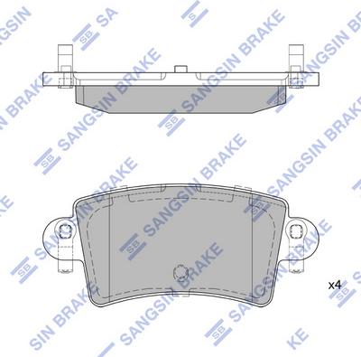 Hi-Q SP1895 - Kit pastiglie freno, Freno a disco autozon.pro