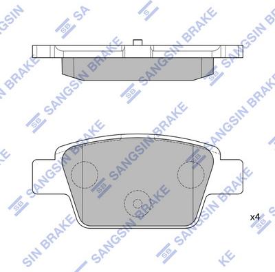 Hi-Q SP1893 - Kit pastiglie freno, Freno a disco autozon.pro