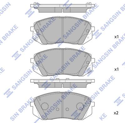 Hi-Q SP1848 - Kit pastiglie freno, Freno a disco autozon.pro