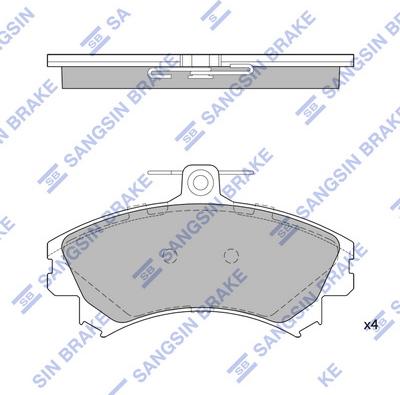 Hi-Q SP1859 - Kit pastiglie freno, Freno a disco autozon.pro