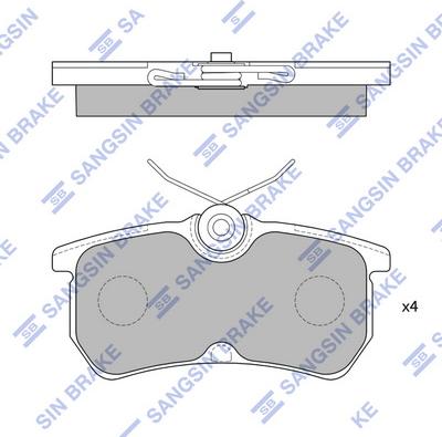 Hi-Q SP1865 - Kit pastiglie freno, Freno a disco autozon.pro