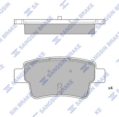 Hi-Q SP1809 - Kit pastiglie freno, Freno a disco autozon.pro