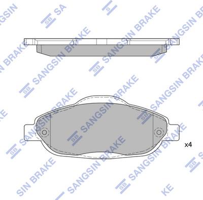 Hi-Q SP1804 - Kit pastiglie freno, Freno a disco autozon.pro