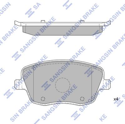 Hi-Q SP1806 - Kit pastiglie freno, Freno a disco autozon.pro