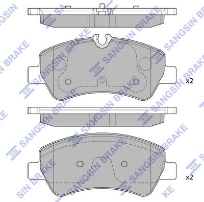 Hi-Q SP1884 - Kit pastiglie freno, Freno a disco autozon.pro