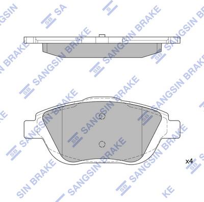 Hi-Q SP1880 - Kit pastiglie freno, Freno a disco autozon.pro