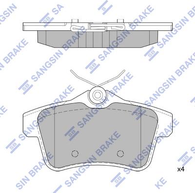 Hi-Q SP1881 - Kit pastiglie freno, Freno a disco autozon.pro