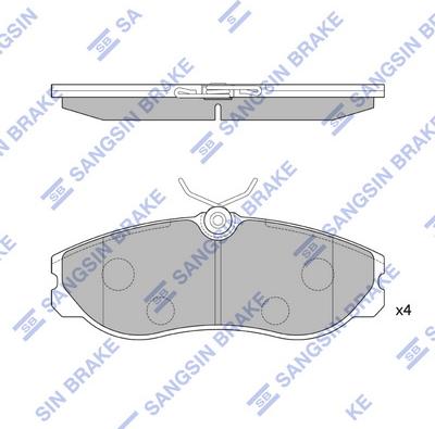 Hi-Q SP1887 - Kit pastiglie freno, Freno a disco autozon.pro