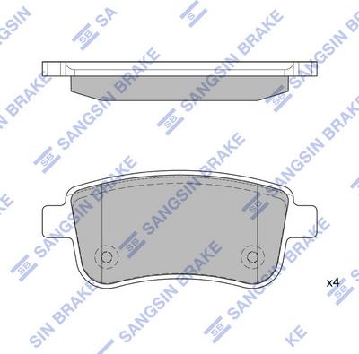 Hi-Q SP1839 - Kit pastiglie freno, Freno a disco autozon.pro