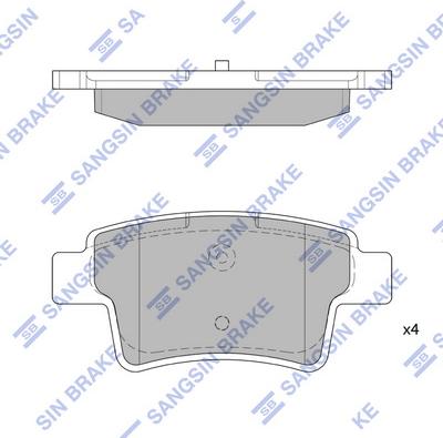 Hi-Q SP1831 - Kit pastiglie freno, Freno a disco autozon.pro