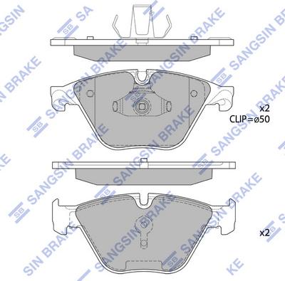 Hi-Q SP1821 - Kit pastiglie freno, Freno a disco autozon.pro