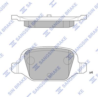 Hi-Q SP1823 - Kit pastiglie freno, Freno a disco autozon.pro