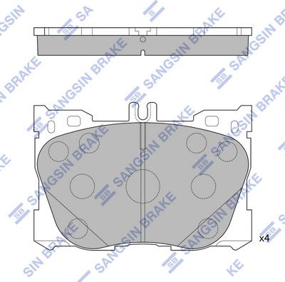 Hi-Q SP1871 - Kit pastiglie freno, Freno a disco autozon.pro