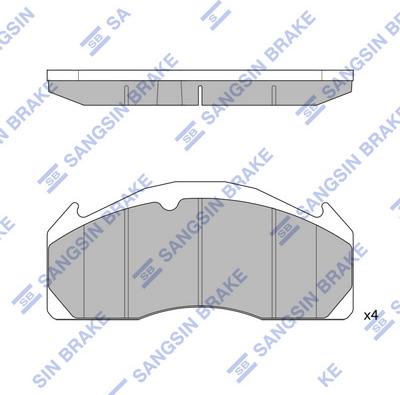 Hi-Q SP1394 - Kit pastiglie freno, Freno a disco autozon.pro