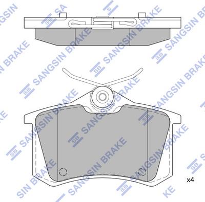 Hi-Q SP1391 - Kit pastiglie freno, Freno a disco autozon.pro