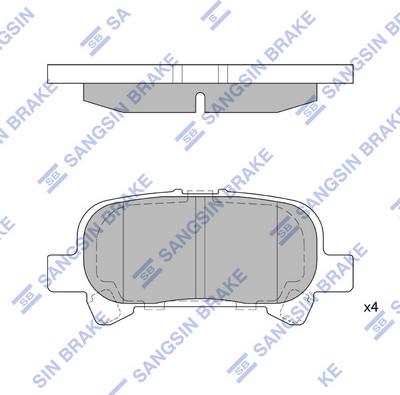 Hi-Q SP1364 - Kit pastiglie freno, Freno a disco autozon.pro