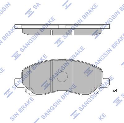 Hi-Q SP1360 - Kit pastiglie freno, Freno a disco autozon.pro