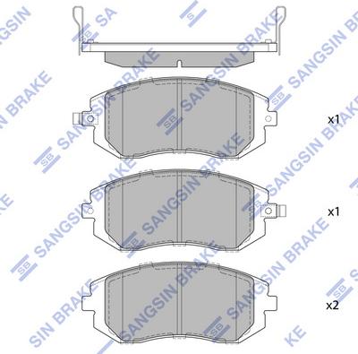 Hi-Q SP1367 - Kit pastiglie freno, Freno a disco autozon.pro