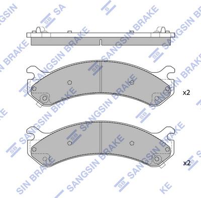 Hi-Q SP1309 - Kit pastiglie freno, Freno a disco autozon.pro